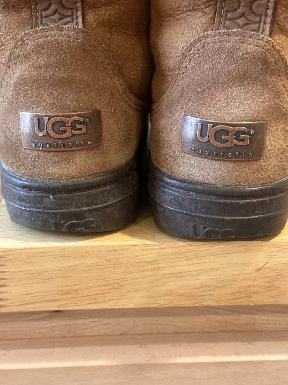 UGG 3Oth Anniversary Limited Edition Braided Boots Vintage Brown Very Rare Sz 8